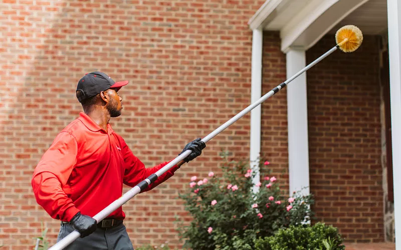 Tech sweeping entryway door