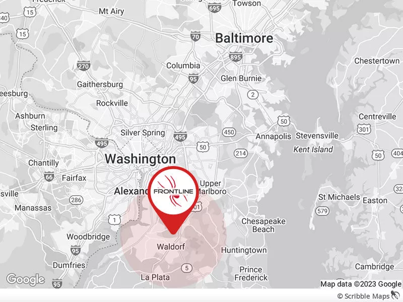 Waldorf Maryland Service Area Map