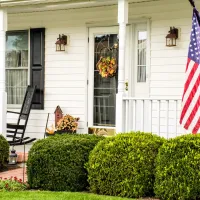 home-with-american-flag-outside