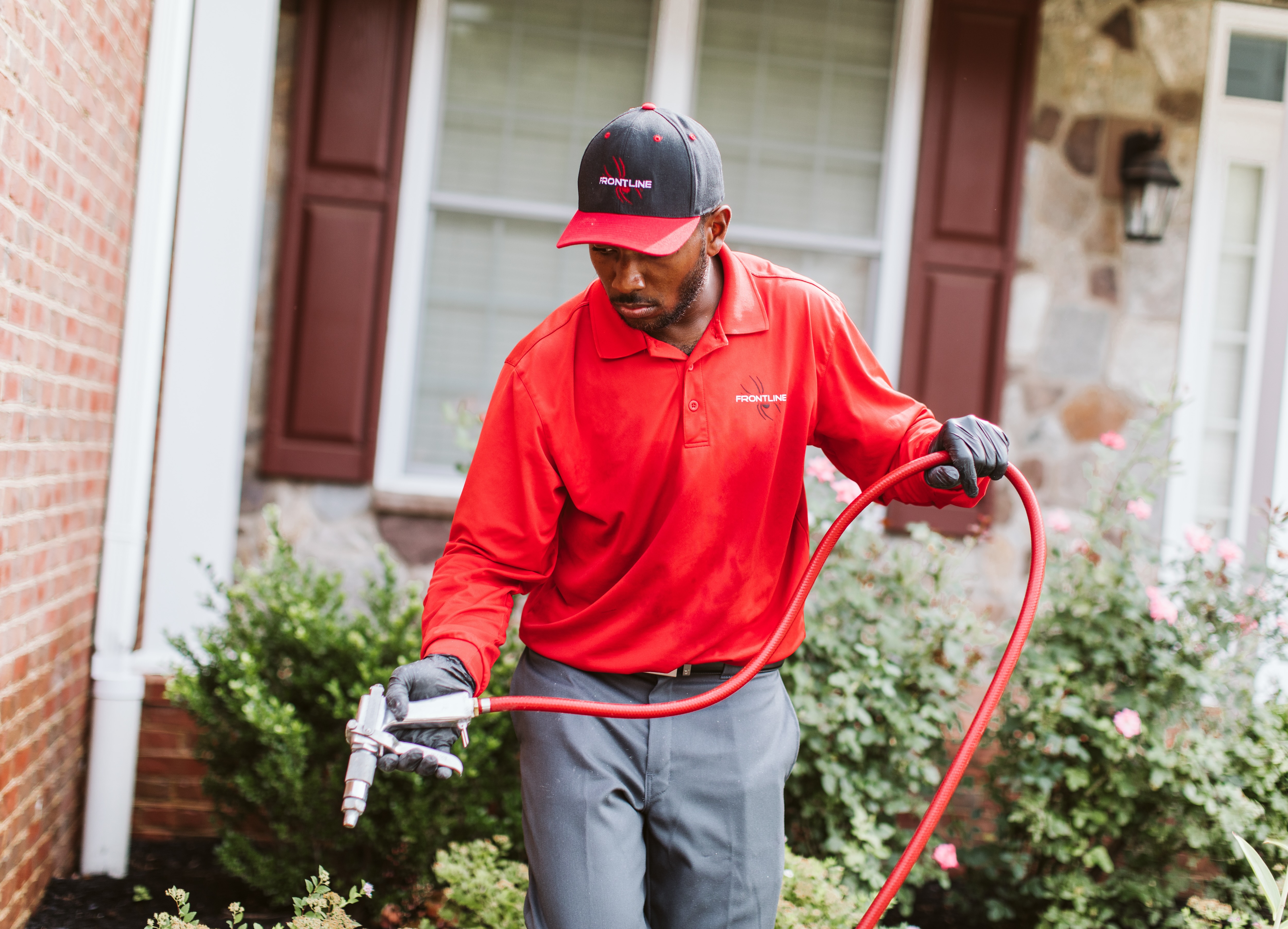Frontline Pest Control technician
