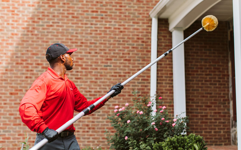 Tech sweeping entryway door