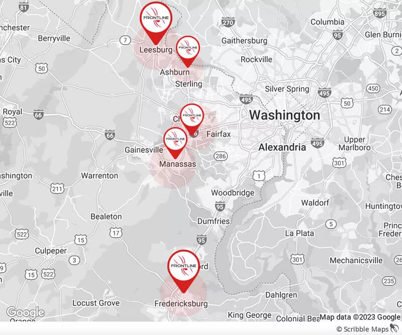 Virginia Service Area Map